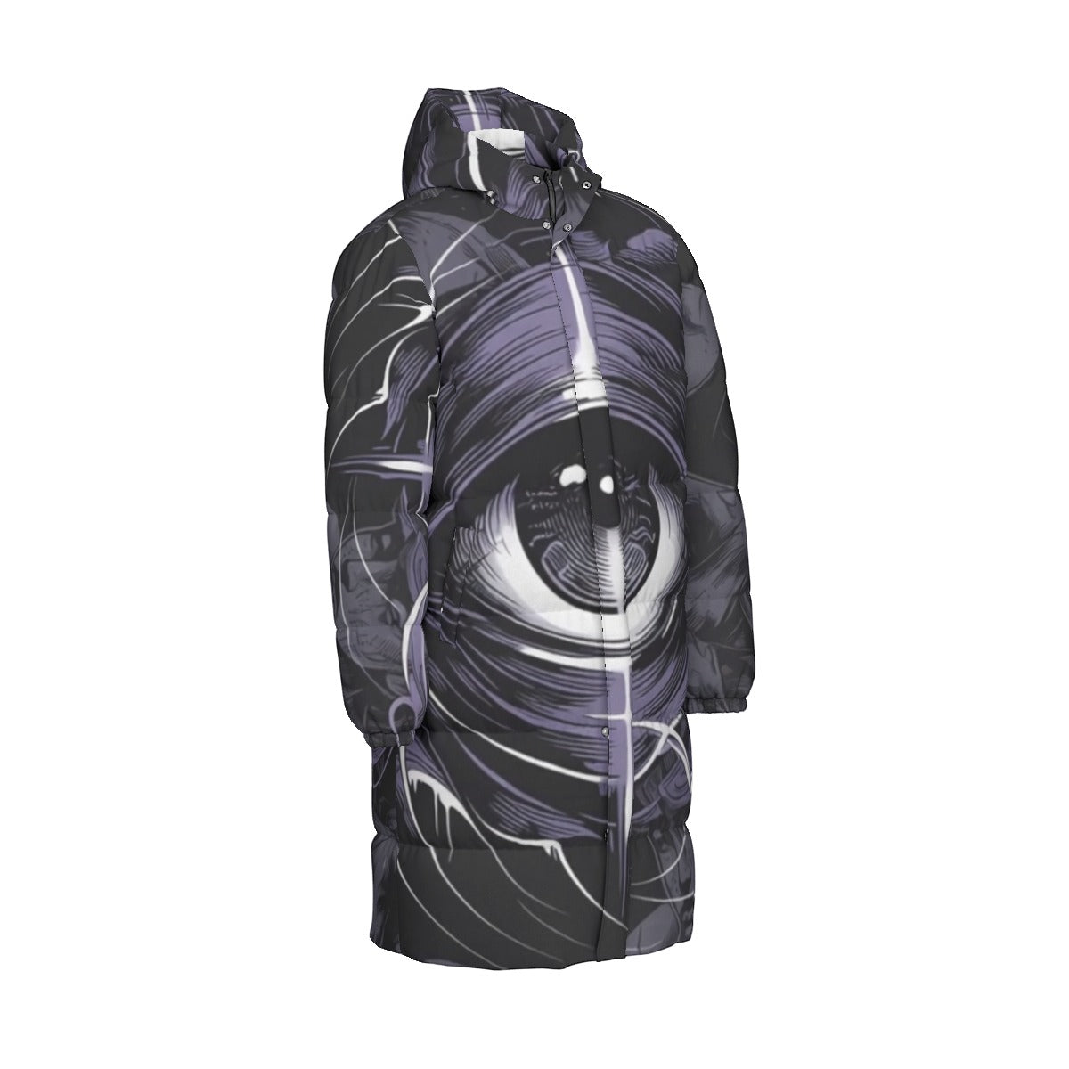 All-Over Print Unisex Long Down Jacket