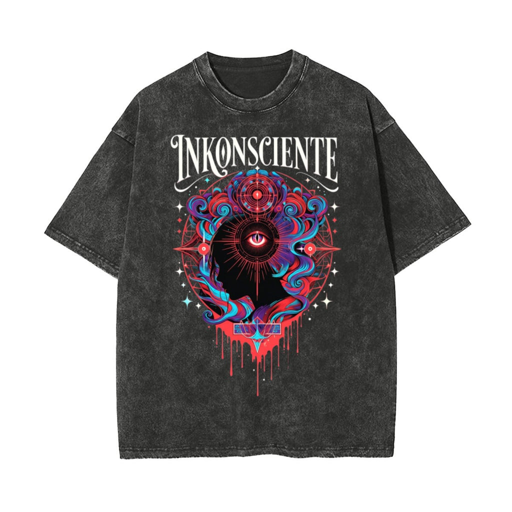 Unisex Heavyweight Washed T-shirt Printed in USA|250GSM Cotton DTF Double-sided