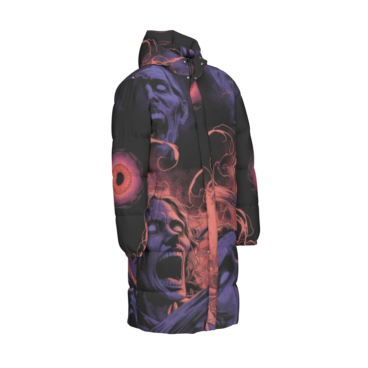 All-Over Print Unisex Long Down Jacket