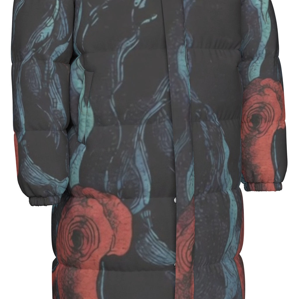 All-Over Print Unisex Long Down Jacket