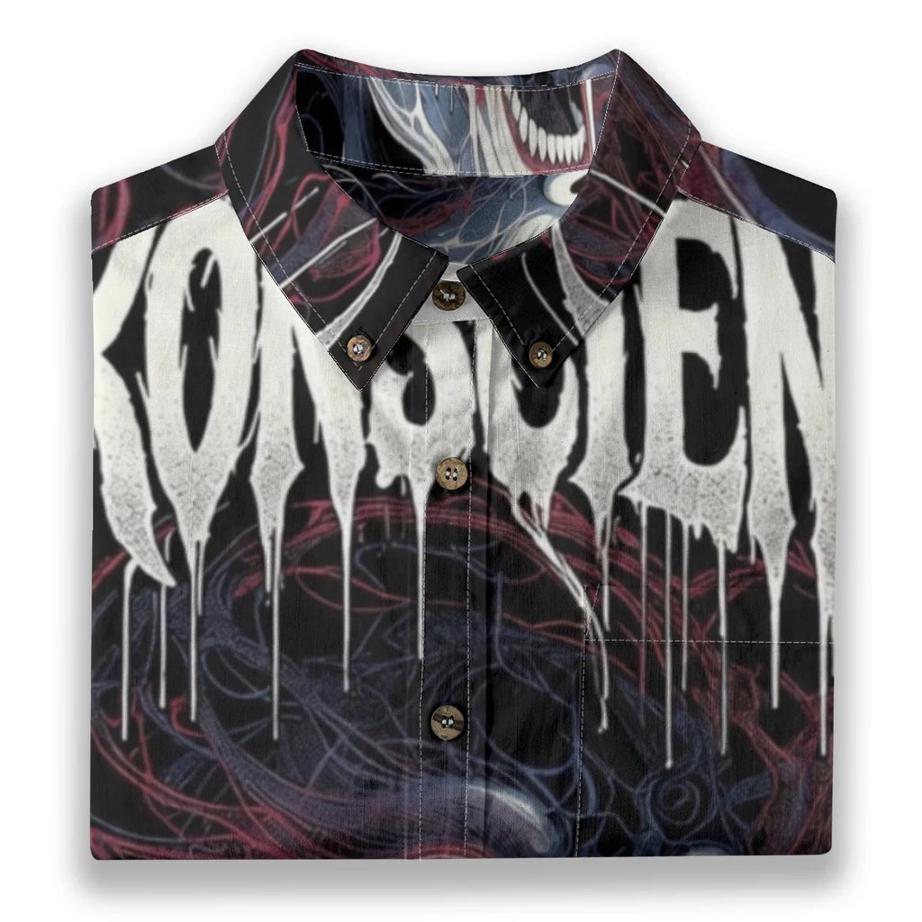 All-Over Print Men's Breathable Cotton Shirt|125GSM