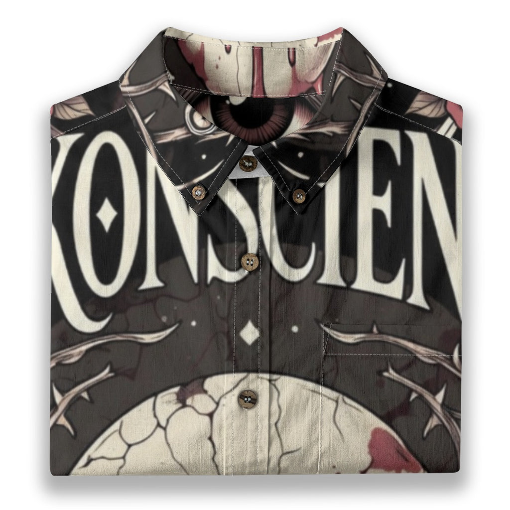 All-Over Print Men's Breathable Cotton Shirt|125GSM