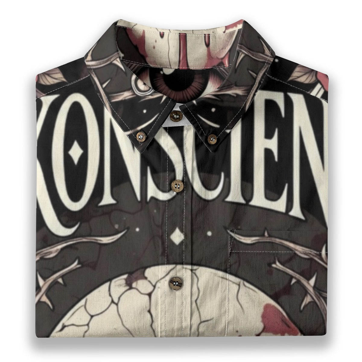 All-Over Print Men's Breathable Cotton Shirt|125GSM