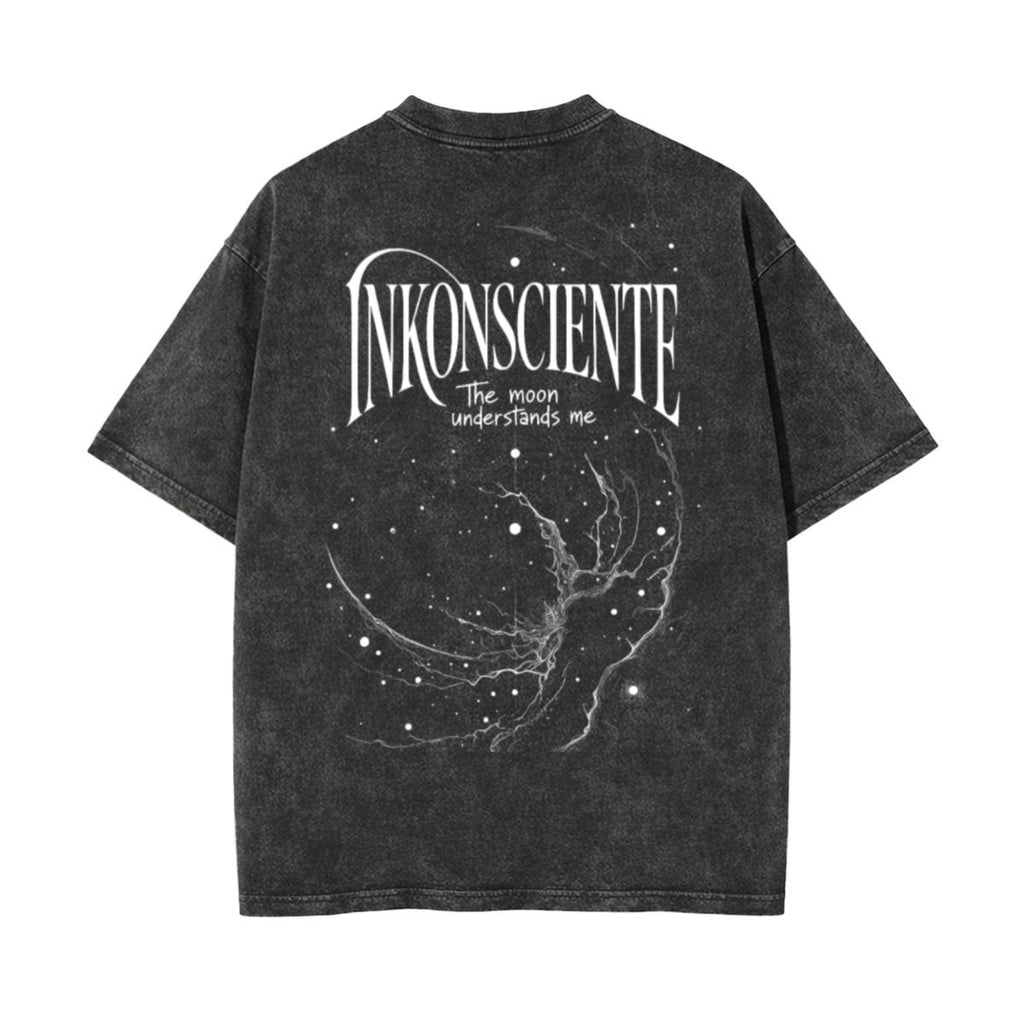 Unisex Heavyweight Washed T-shirt Printed in USA|250GSM Cotton DTF Double-sided