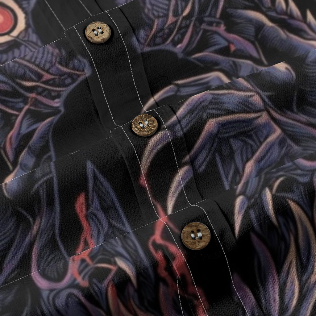 All-Over Print Men's Breathable Cotton Shirt|125GSM