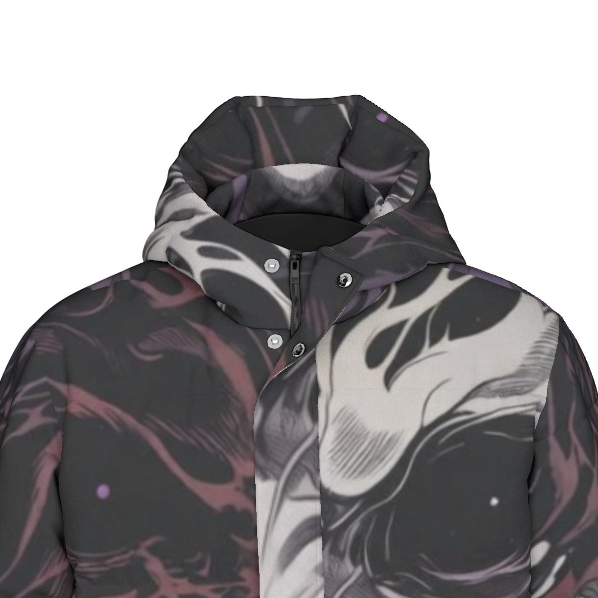 All-Over Print Unisex Long Down Jacket