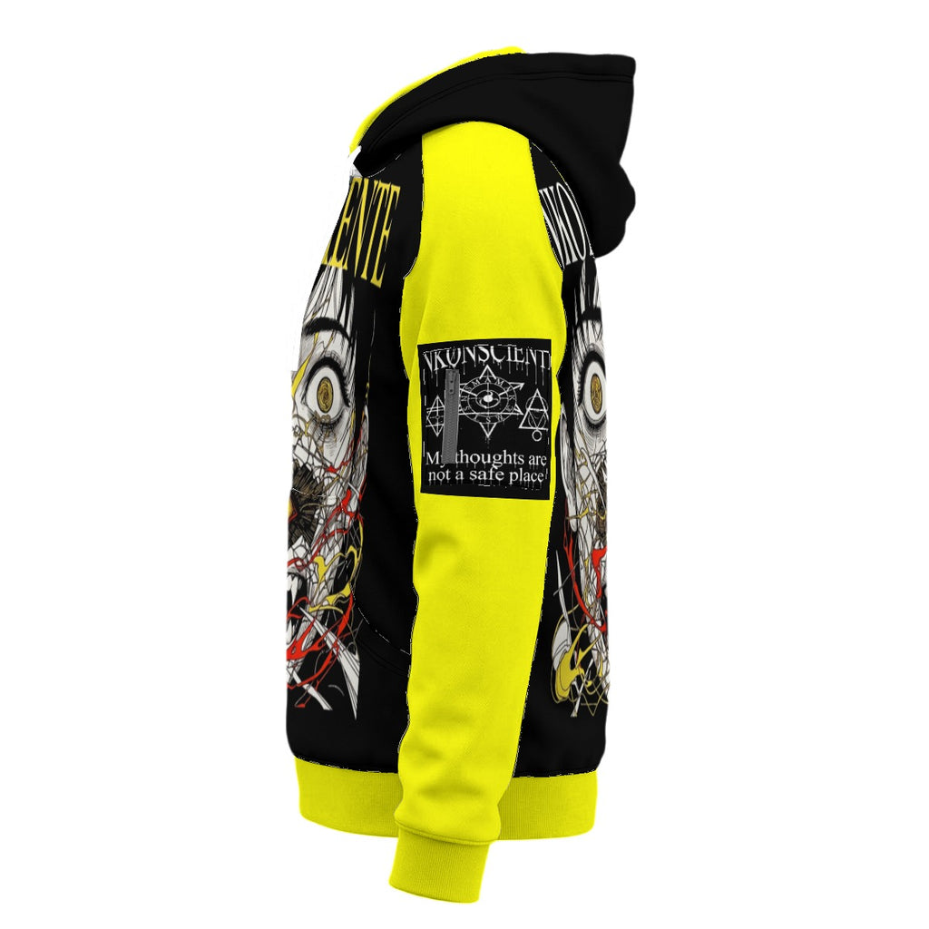 All-Over Print Men’s Fleece Half-Zip Hoodie With Arm Pockets
