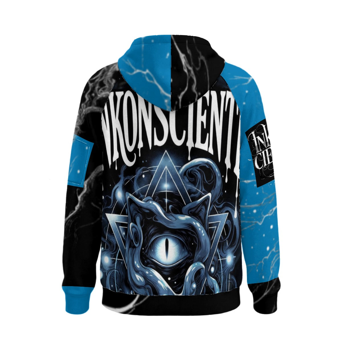 All-Over Print Men’s Fleece Half-Zip Hoodie With Arm Pockets