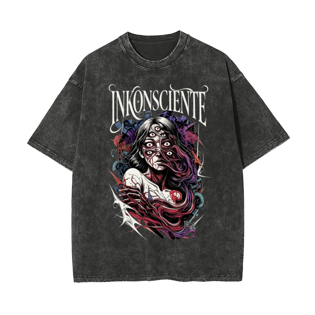 Unisex Heavyweight Washed T-shirt Printed in USA|250GSM Cotton DTF Double-sided