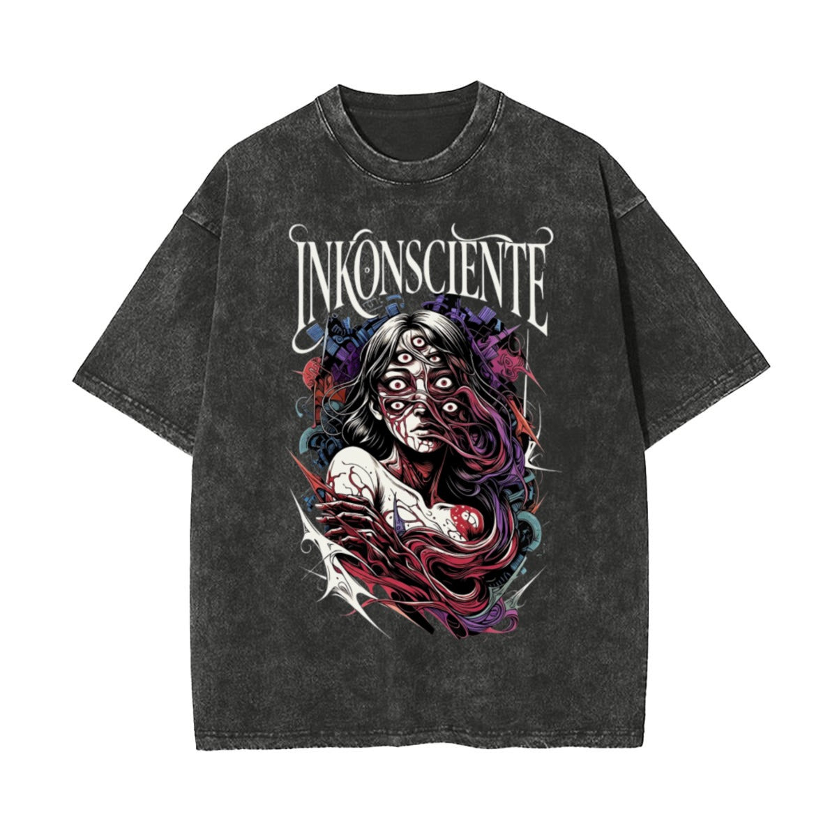 Unisex Heavyweight Washed T-shirt Printed in USA|250GSM Cotton DTF Double-sided