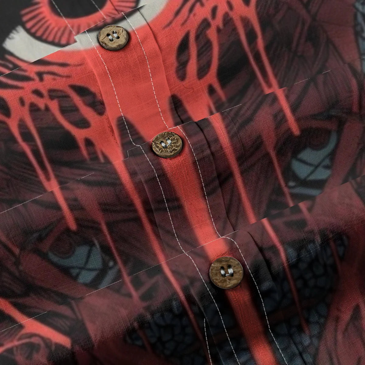 All-Over Print Men's Breathable Cotton Shirt|125GSM