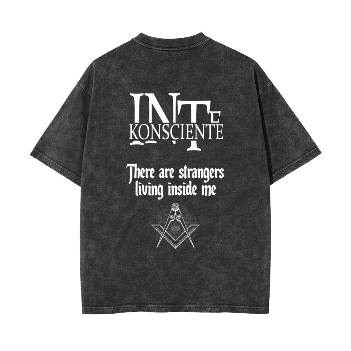 Unisex Heavyweight Washed T-shirt Printed in USA|250GSM Cotton DTF Double-sided