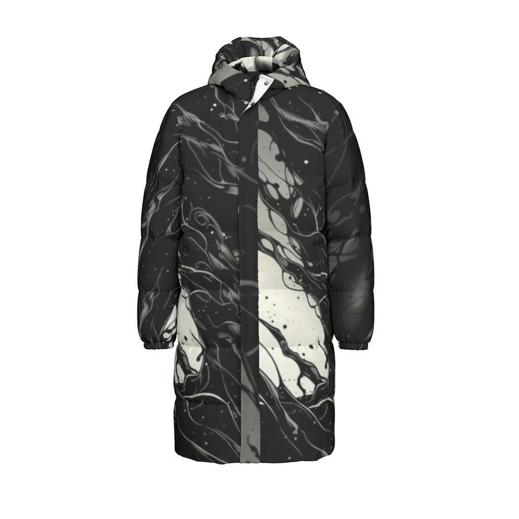 All-Over Print Unisex Long Down Jacket