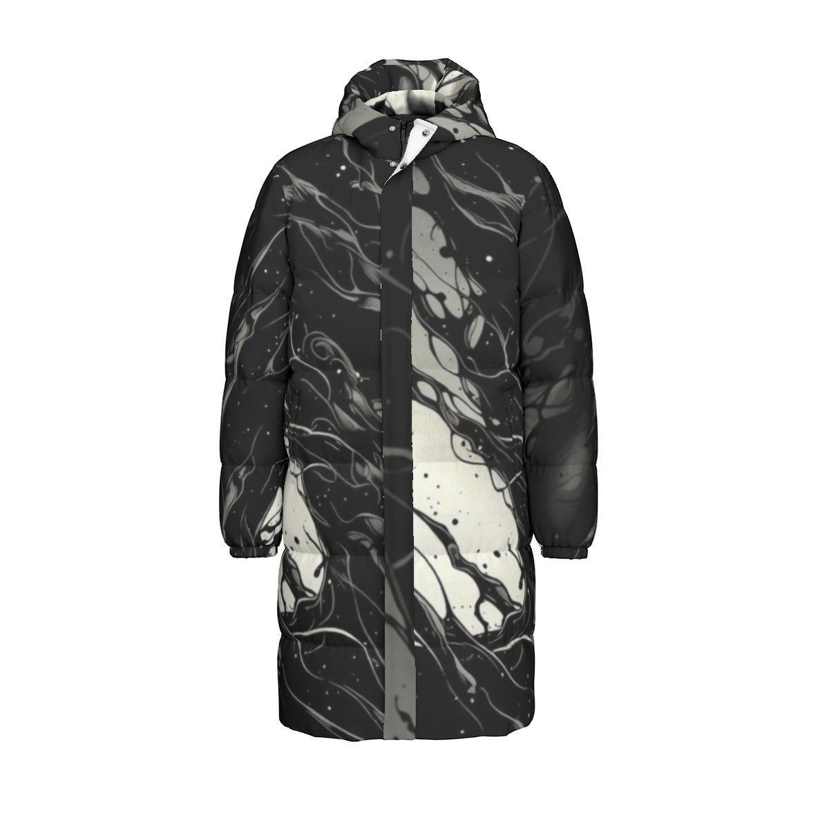 All-Over Print Unisex Long Down Jacket