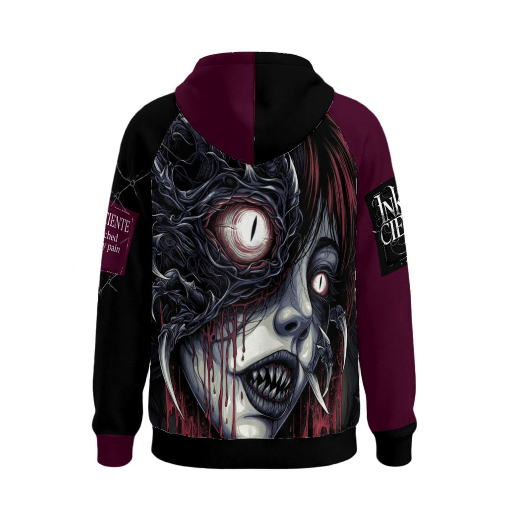All-Over Print Men’s Fleece Half-Zip Hoodie With Arm Pockets