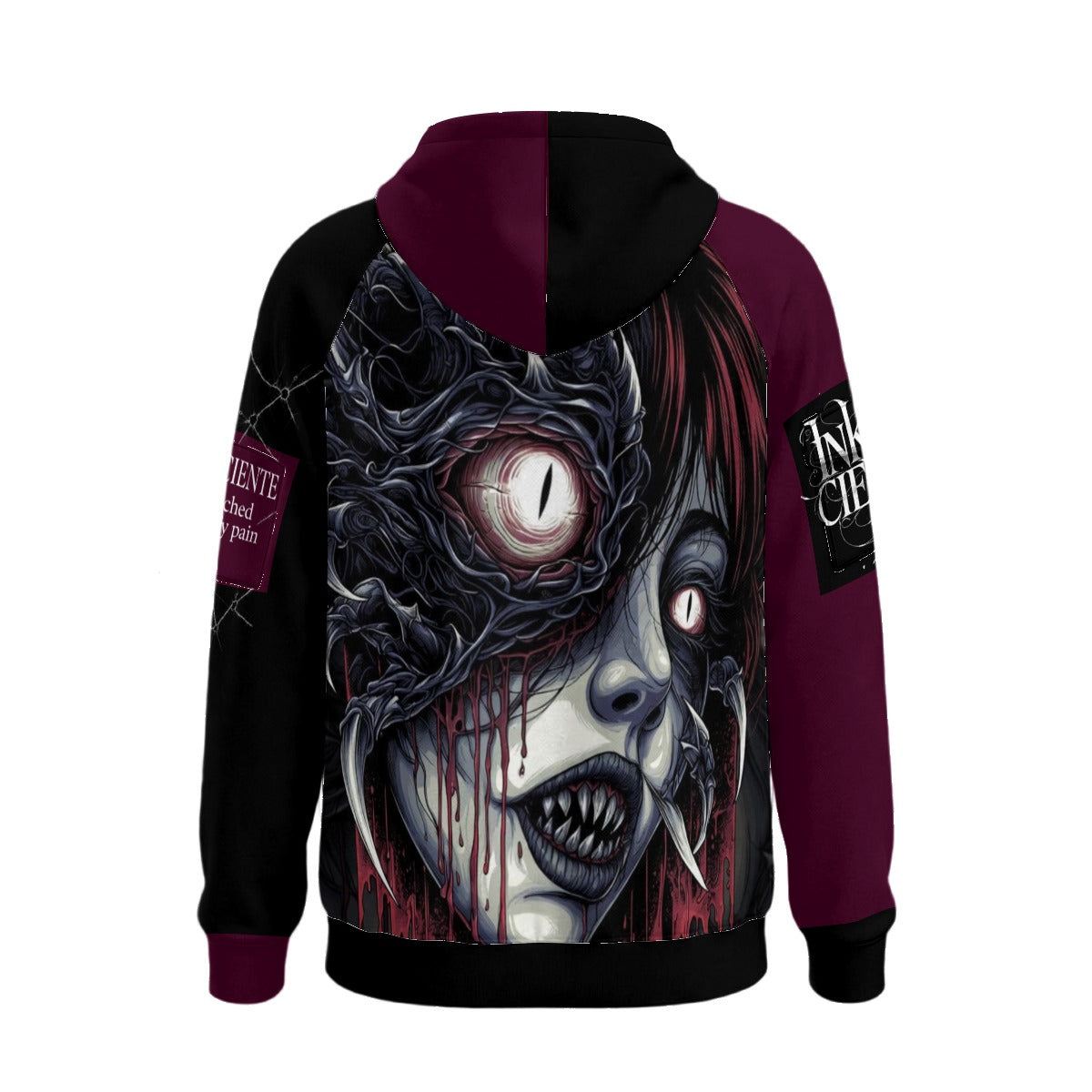 All-Over Print Men’s Fleece Half-Zip Hoodie With Arm Pockets