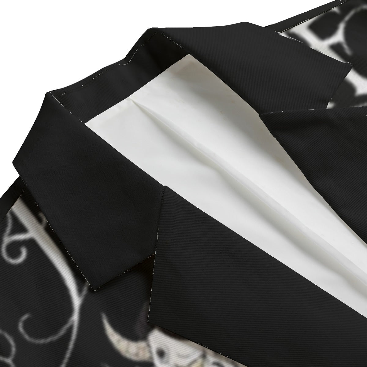 All-Over Print Men's Casual Flat Lapel Collar Blazer | 245GSM Cotton