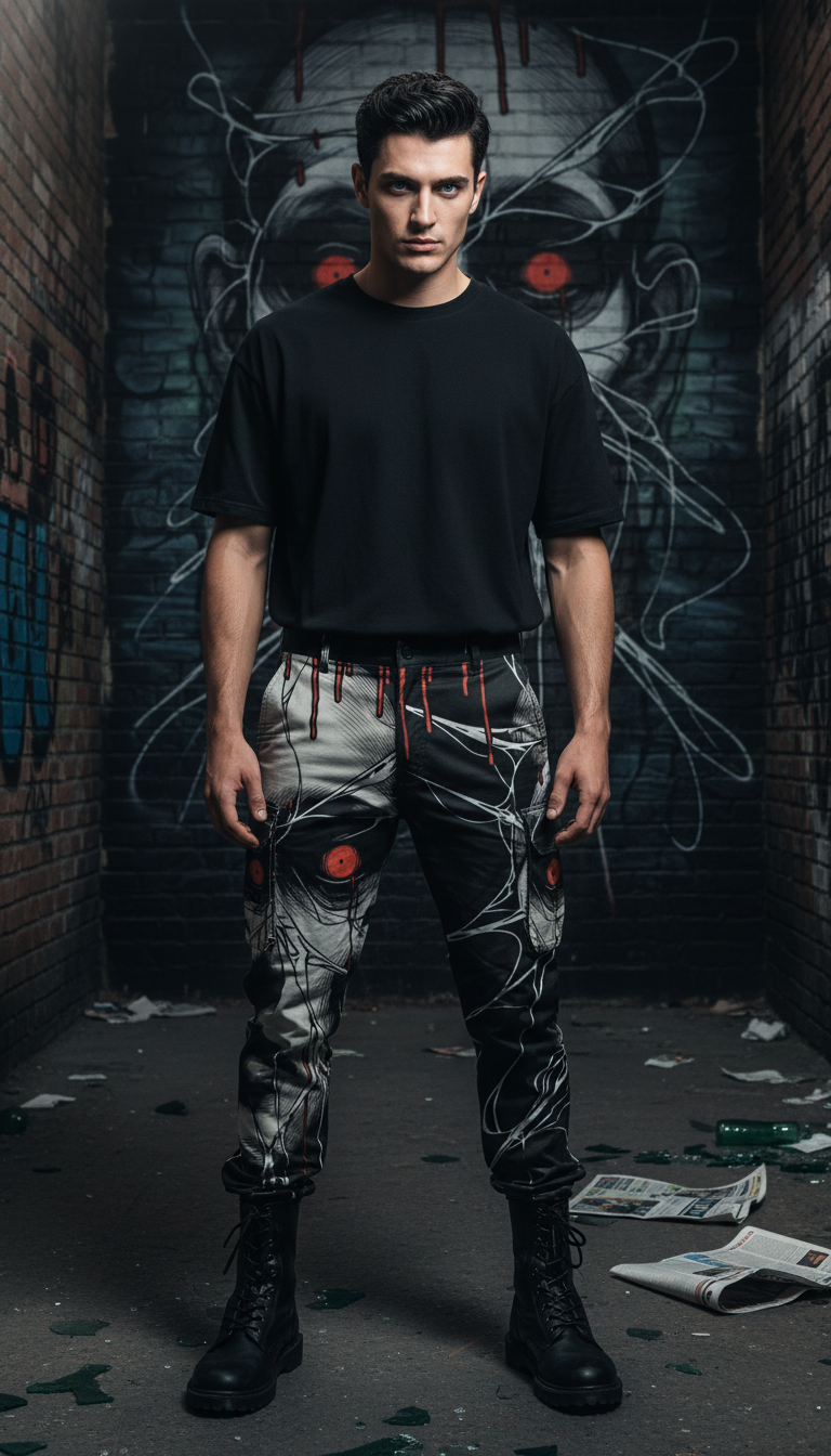 All-Over Print Men's Cargo Pants