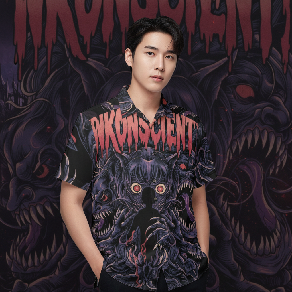 All-Over Print Men's Breathable Cotton Shirt|125GSM