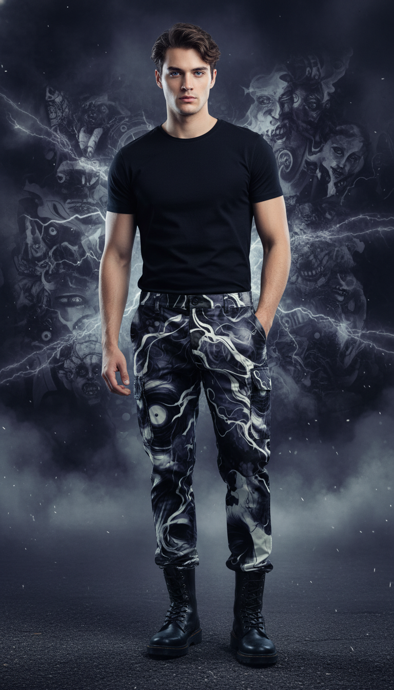 All-Over Print Men's Cargo Pants