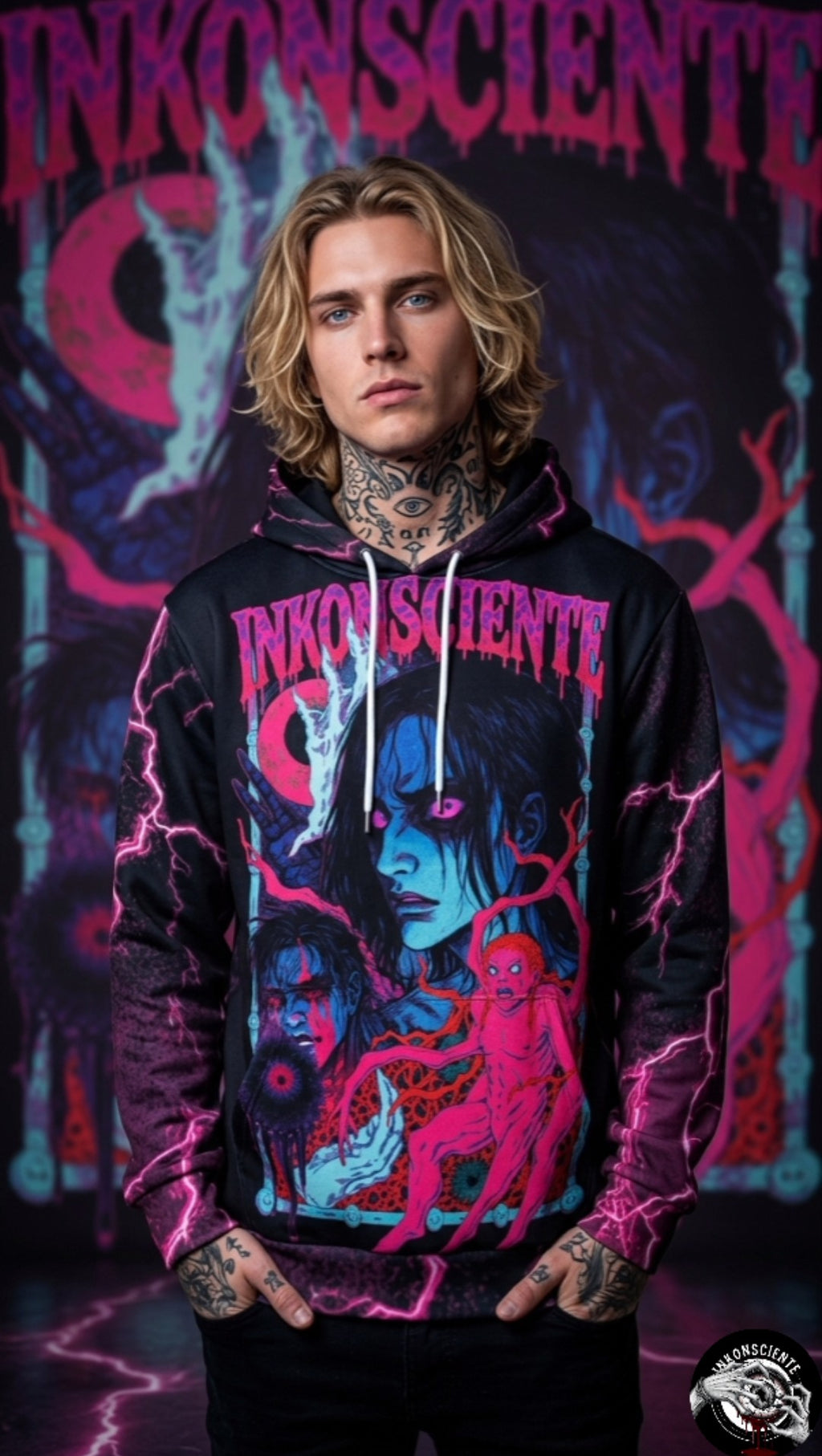 All-Over Print Men's Thicken Pullover Hoodie