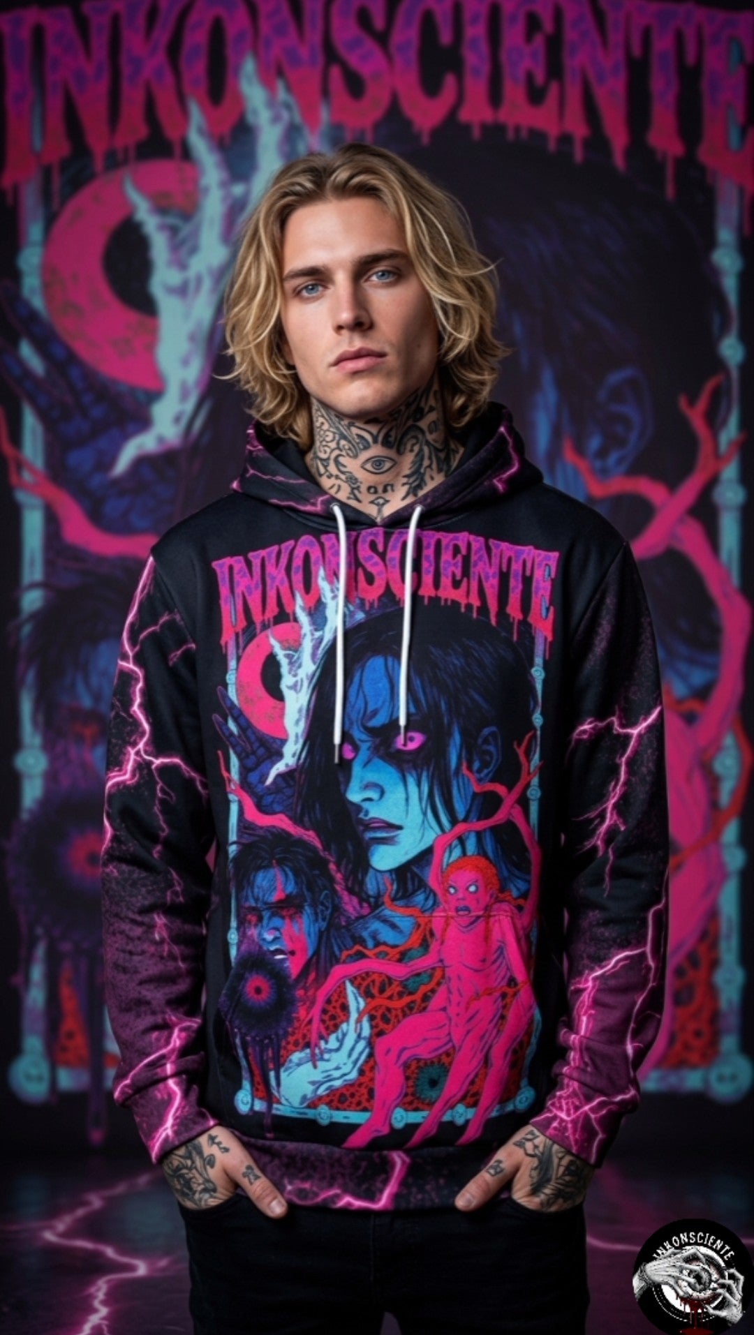 All-Over Print Men's Thicken Pullover Hoodie