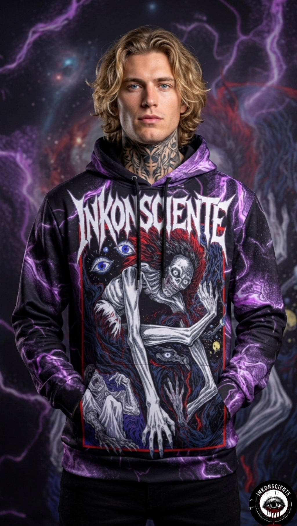 All-Over Print Men's Thicken Pullover Hoodie