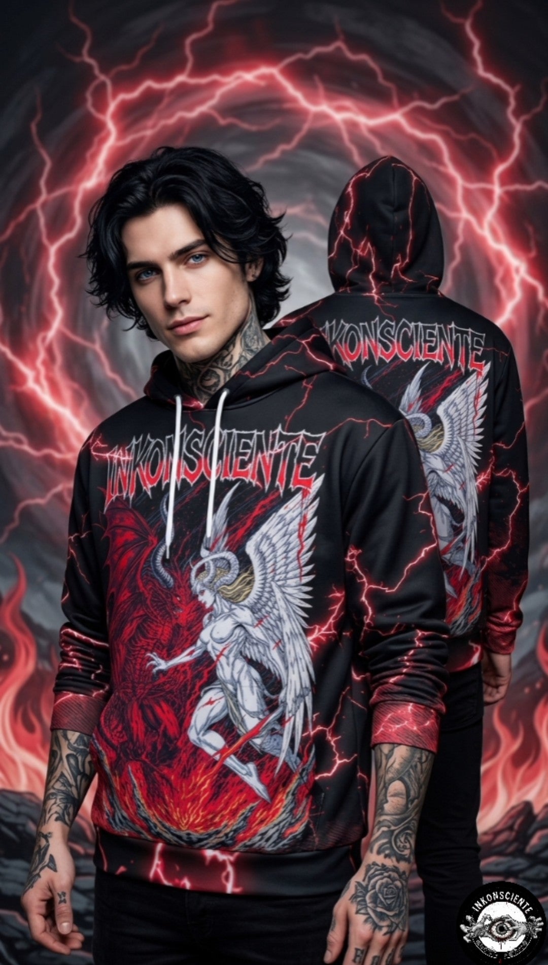 All-Over Print Men's Thicken Pullover Hoodie