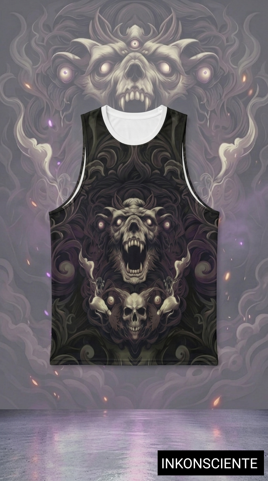 All-Over Print Men's O-neck Long Tank Top