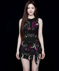All-Over Print Women's Sleeveless Bodysuit Dress