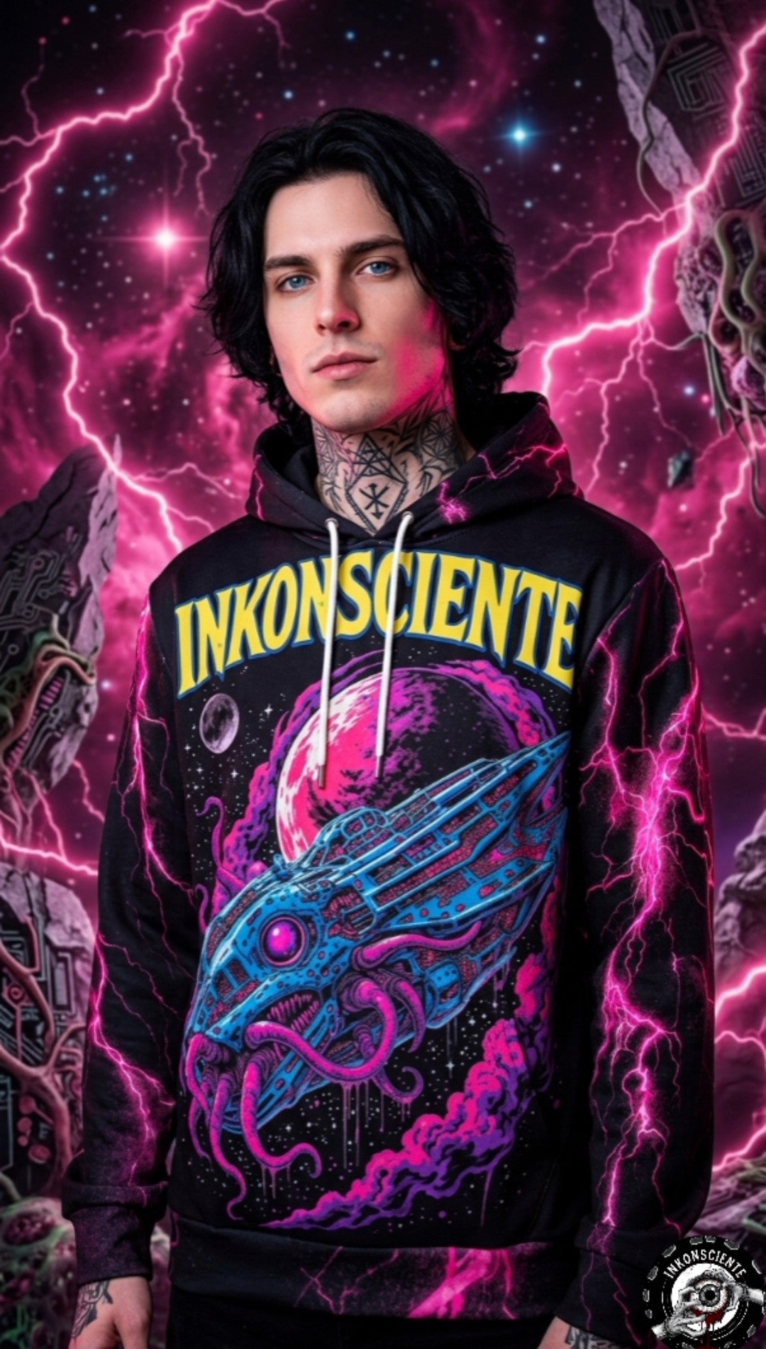 All-Over Print Men's Thicken Pullover Hoodie