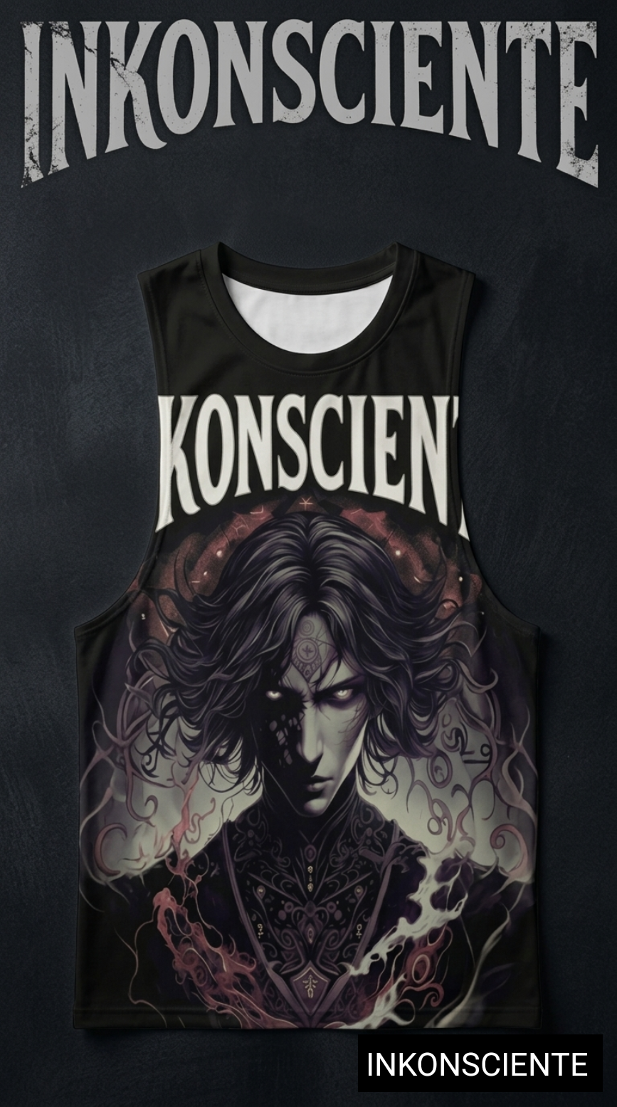 All-Over Print Men's O-neck Long Tank Top