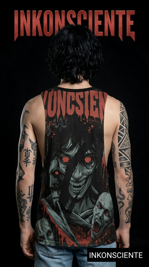 All-Over Print Men's O-neck Long Tank Top