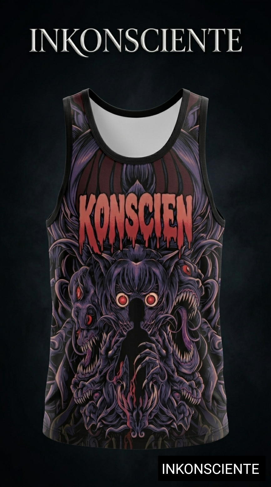 All-Over Print Men's O-neck Long Tank Top