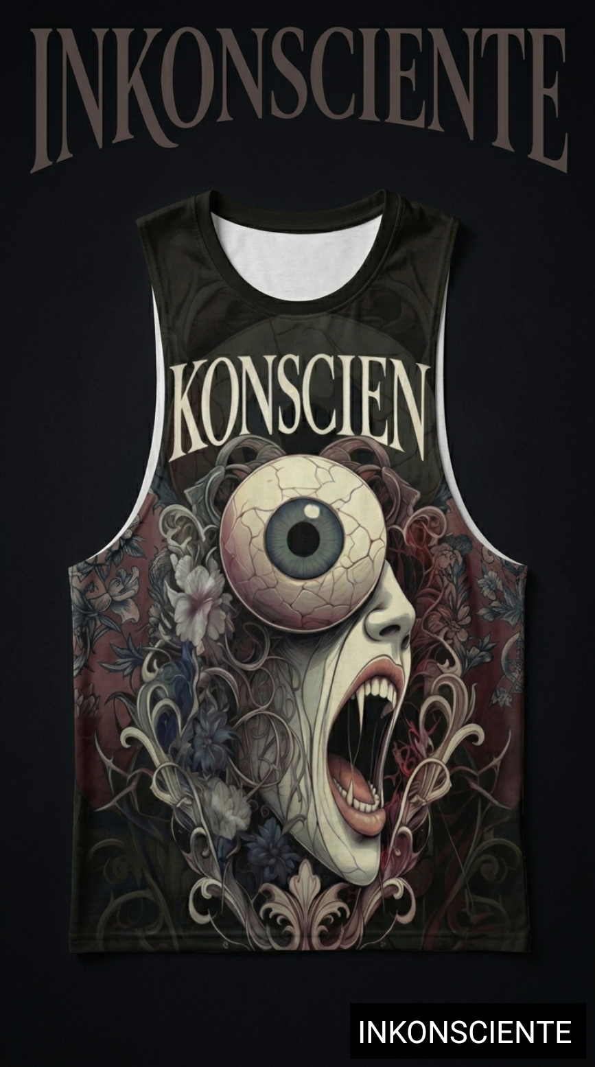 All-Over Print Men's O-neck Long Tank Top