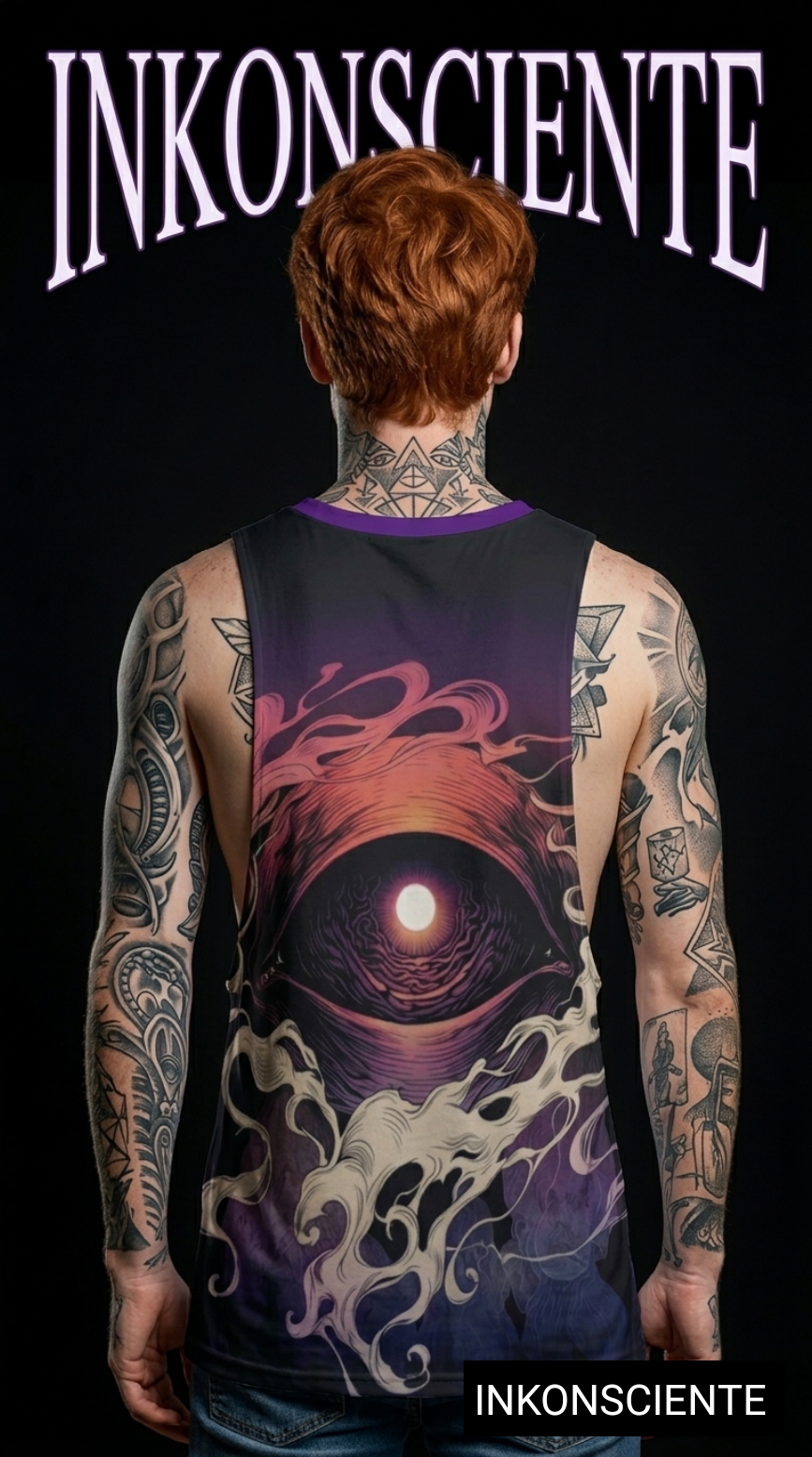 All-Over Print Men's O-neck Long Tank Top