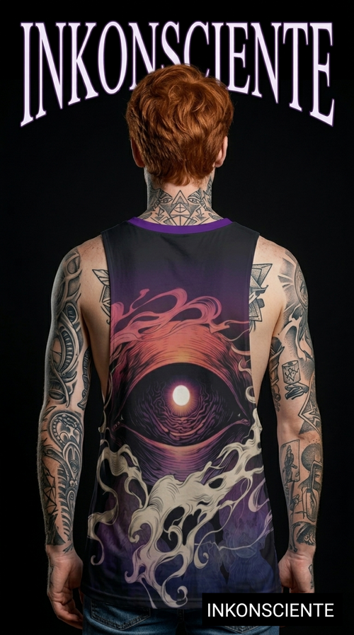 All-Over Print Men's O-neck Long Tank Top