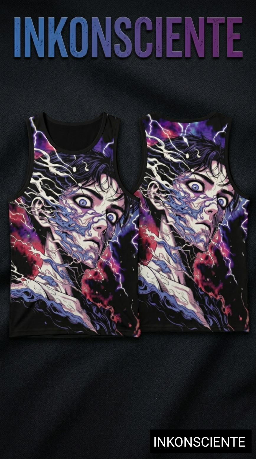 All-Over Print Men's O-neck Long Tank Top