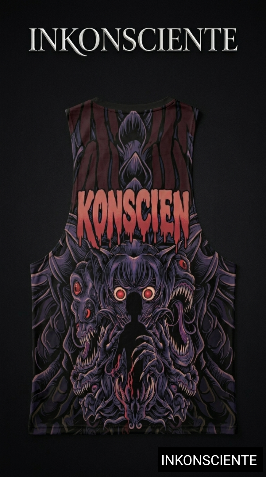 All-Over Print Men's O-neck Long Tank Top