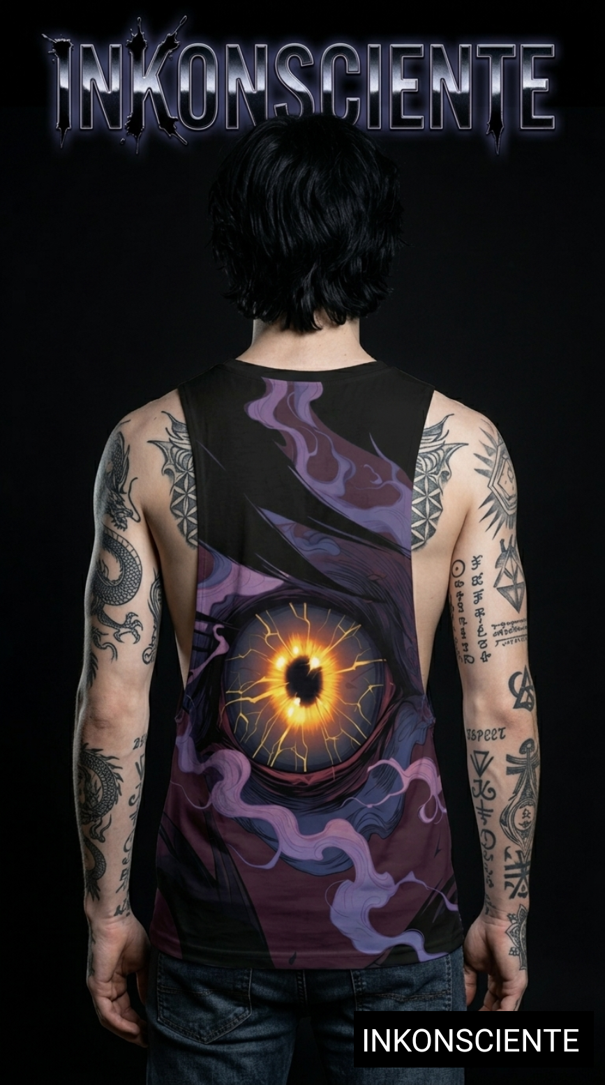 All-Over Print Men's O-neck Long Tank Top
