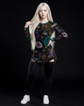 All-Over Print Women's Side Split T-shirt Set