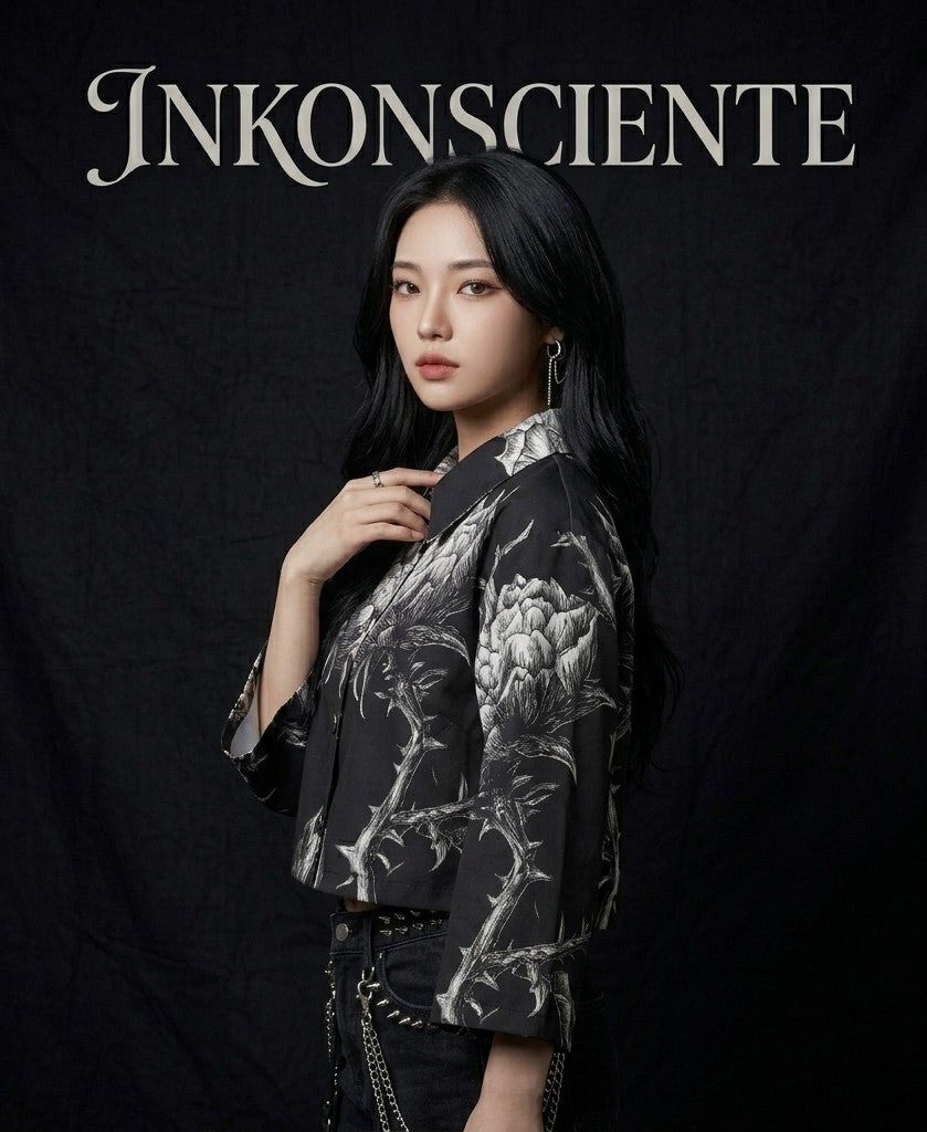 All-Over Print Women's Cropped Jacket | 245GSM Cotton
