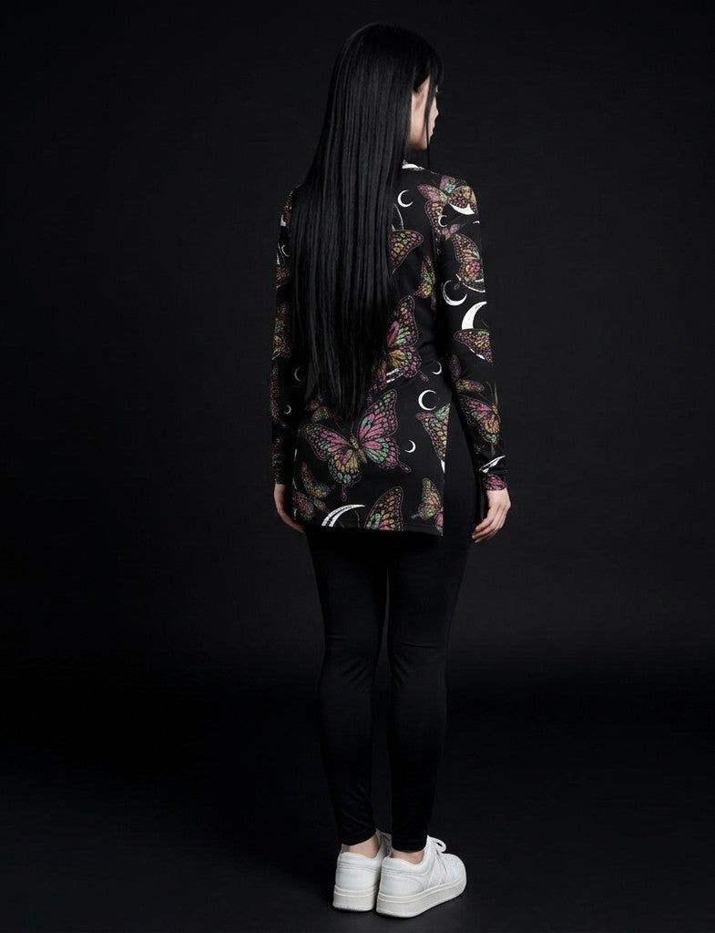 All-Over Print Women's Side Split T-shirt Set