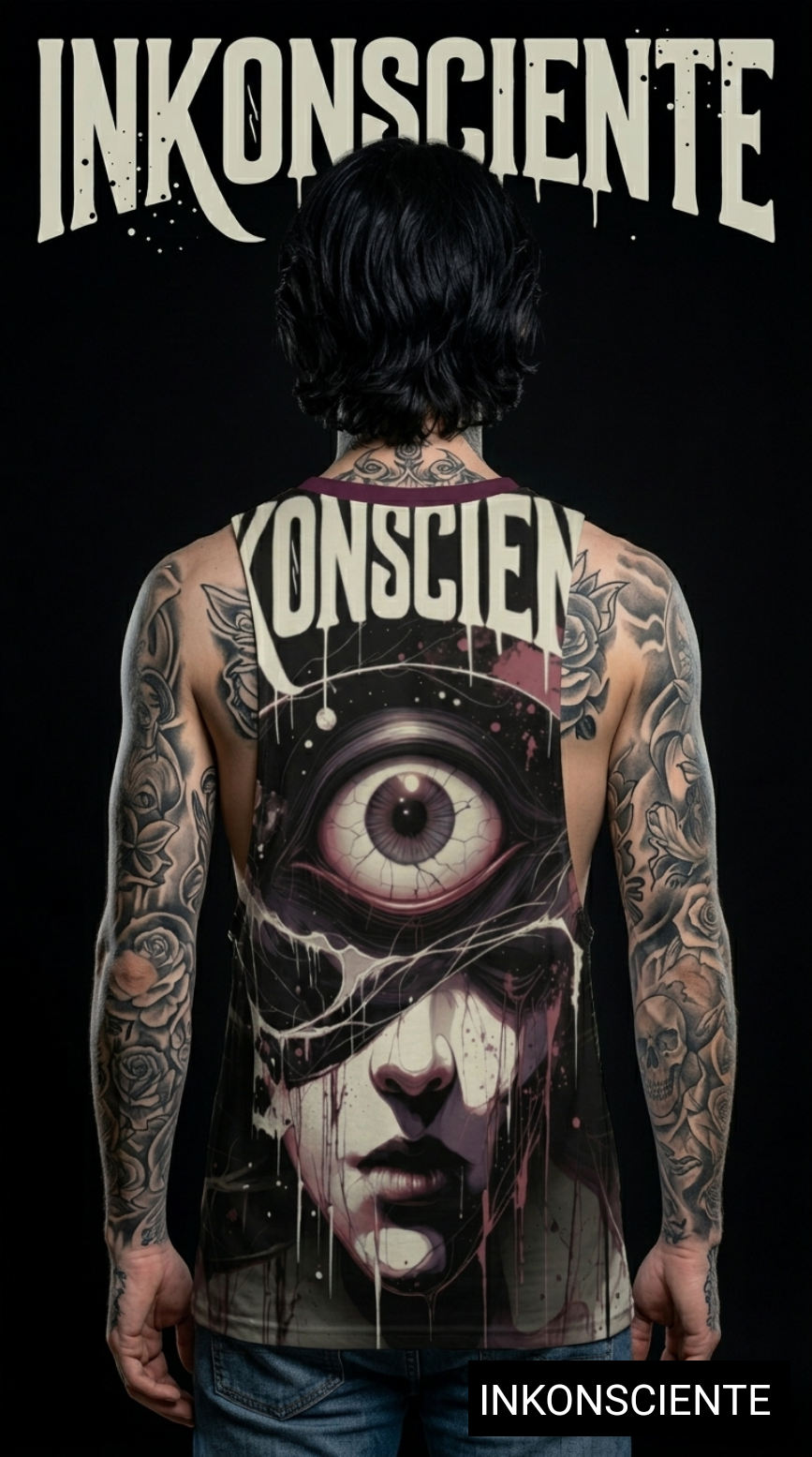 All-Over Print Men's O-neck Long Tank Top