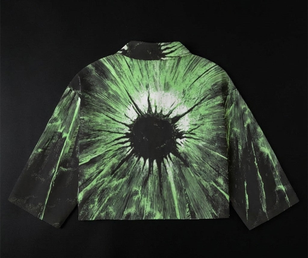 All-Over Print Women's Cropped Jacket | 245GSM Cotton