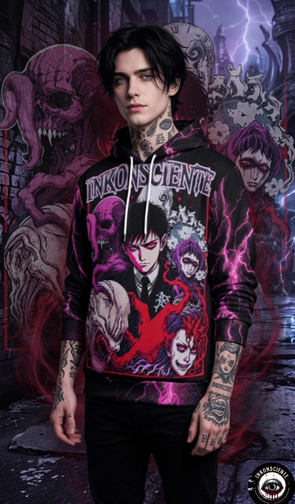 All-Over Print Men's Thicken Pullover Hoodie