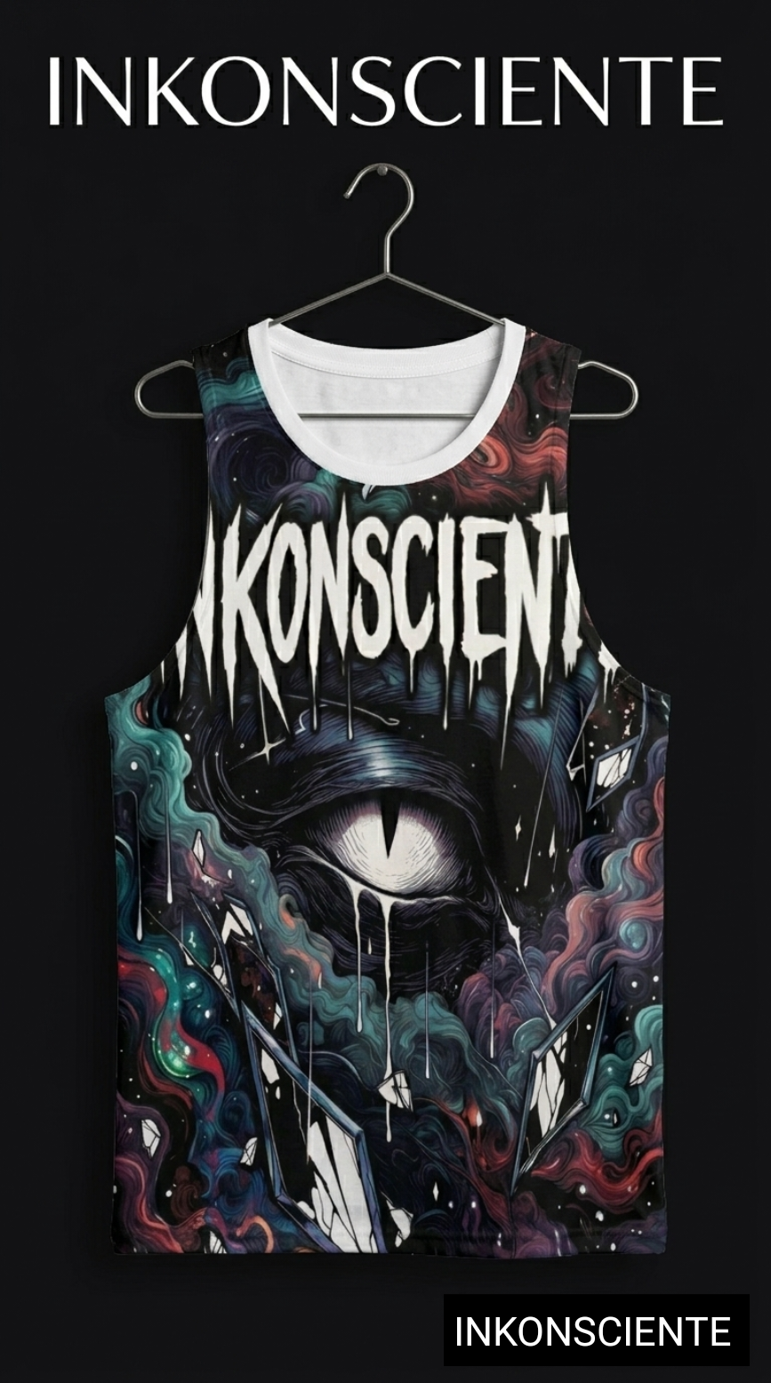 All-Over Print Men's O-neck Long Tank Top