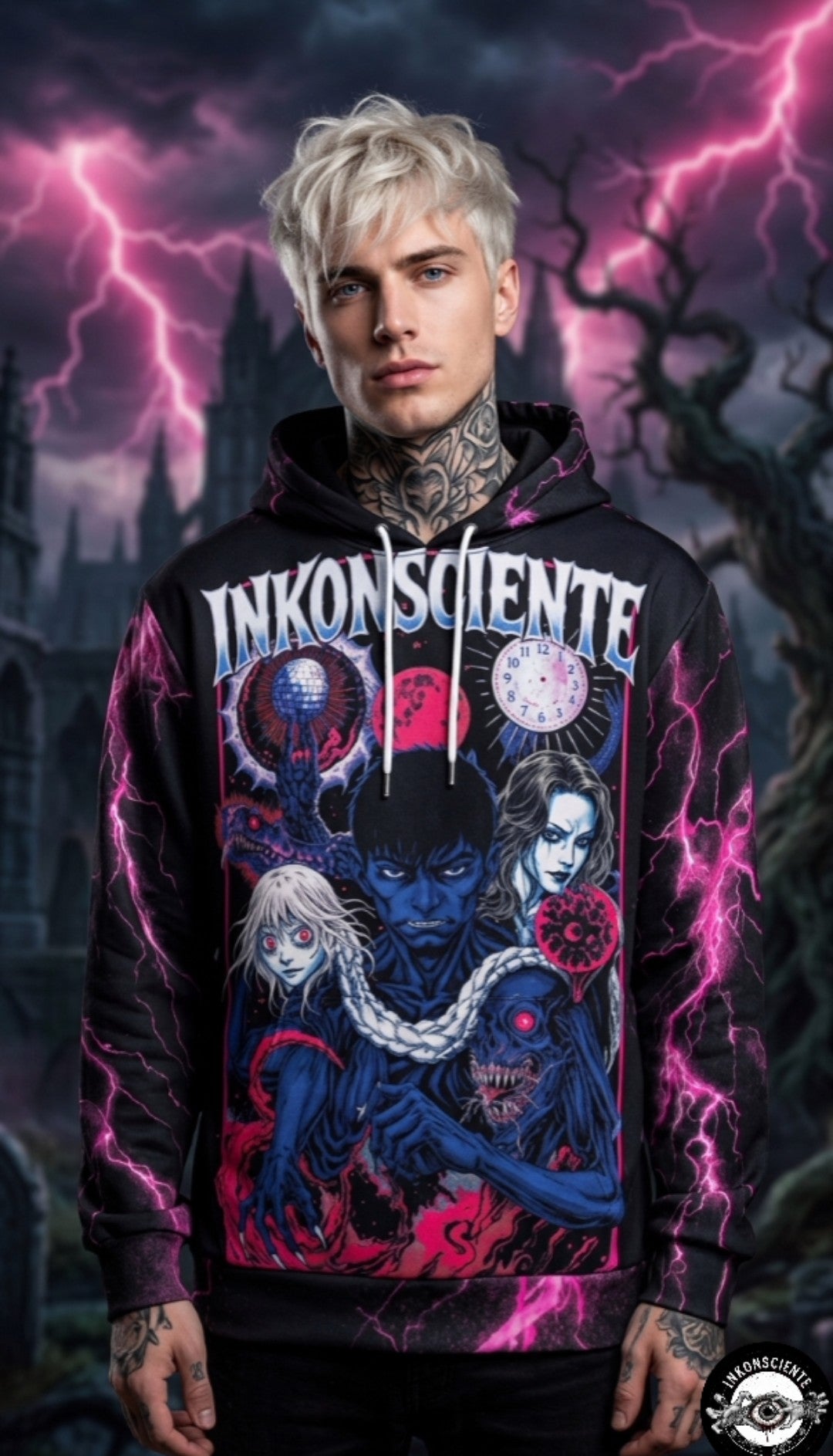 All-Over Print Men's Thicken Pullover Hoodie