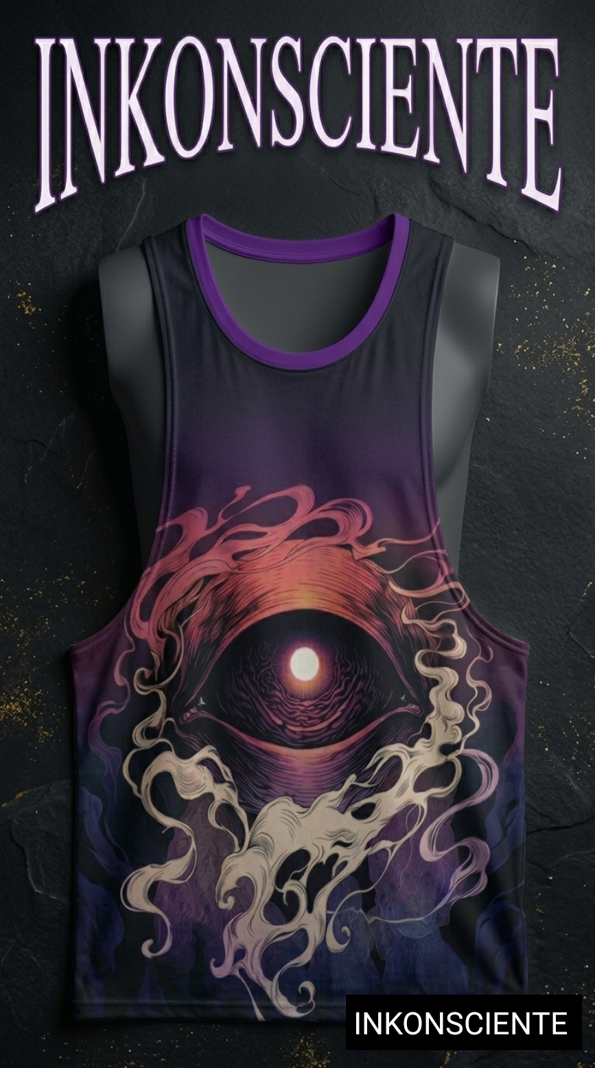 All-Over Print Men's O-neck Long Tank Top