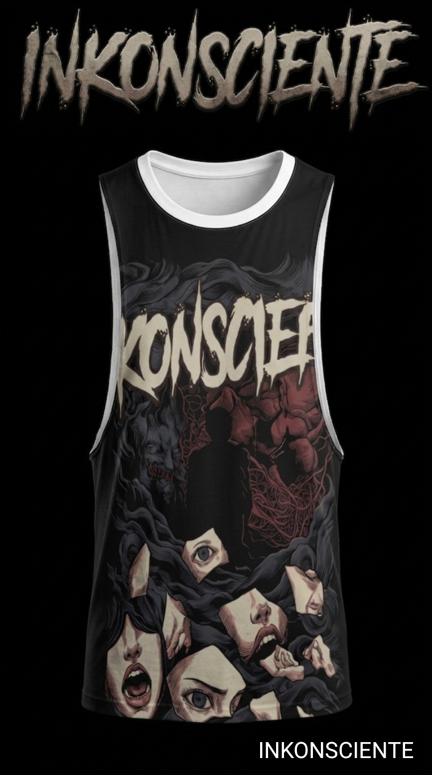 All-Over Print Men's O-neck Long Tank Top